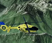 A helicopter model from the JJ Route Animator object library